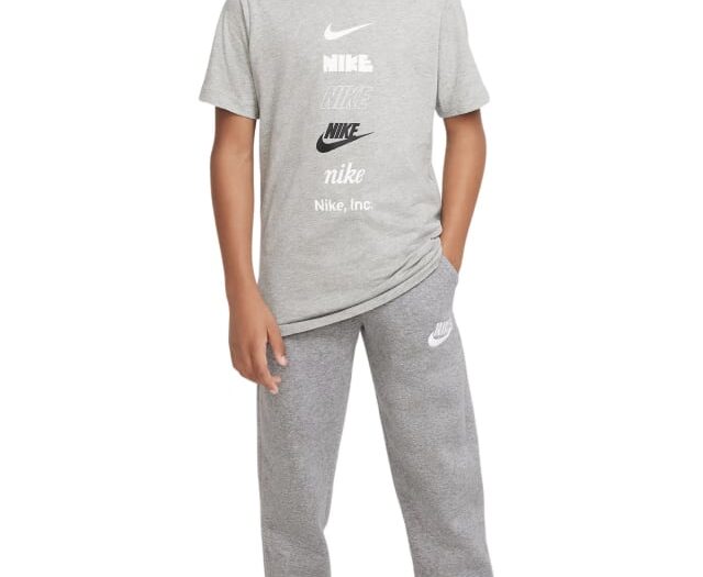 Kids' Sportswear Stacked Logo Graphic Tee