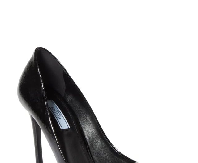 Saffiano Leather Pump