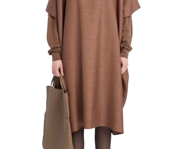 Janita Wool Blend Tunic Dress