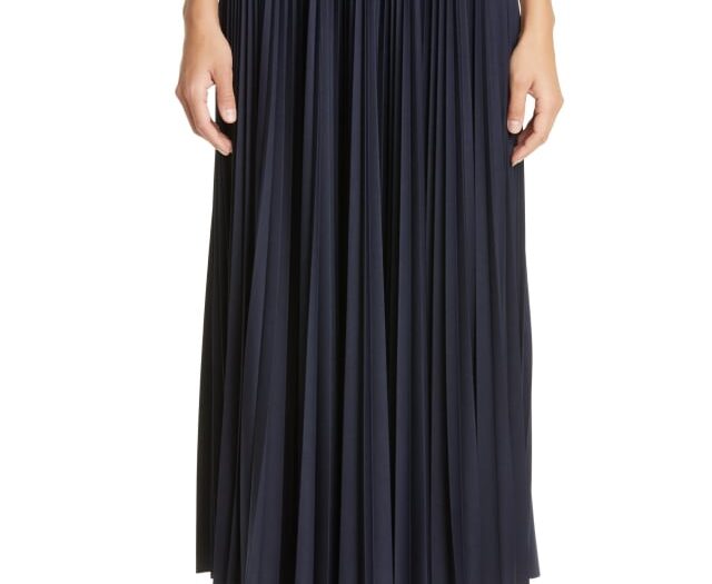 Pleated Midi Skirt